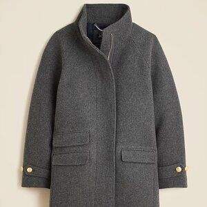 J. Crew Long Toscana Coat in Italian Stadium Cloth Wool
